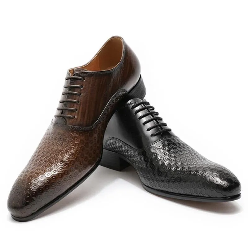 Geoluxe Chic Lace Up Pointed Toe Oxford