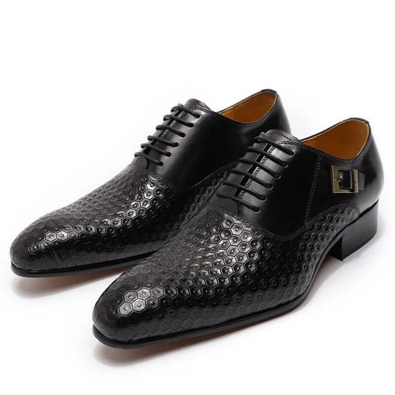 Geoluxe Chic Lace Up Pointed Toe Oxford
