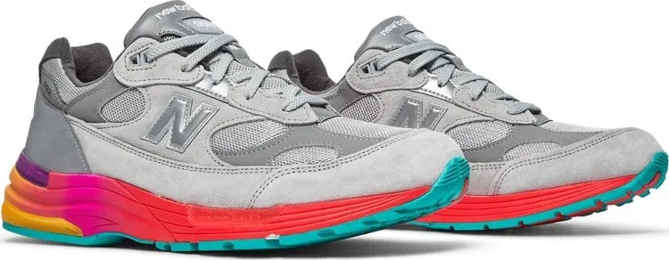 New Balance 992 Made in USA 'Grey Multi' Sneakers, Gray